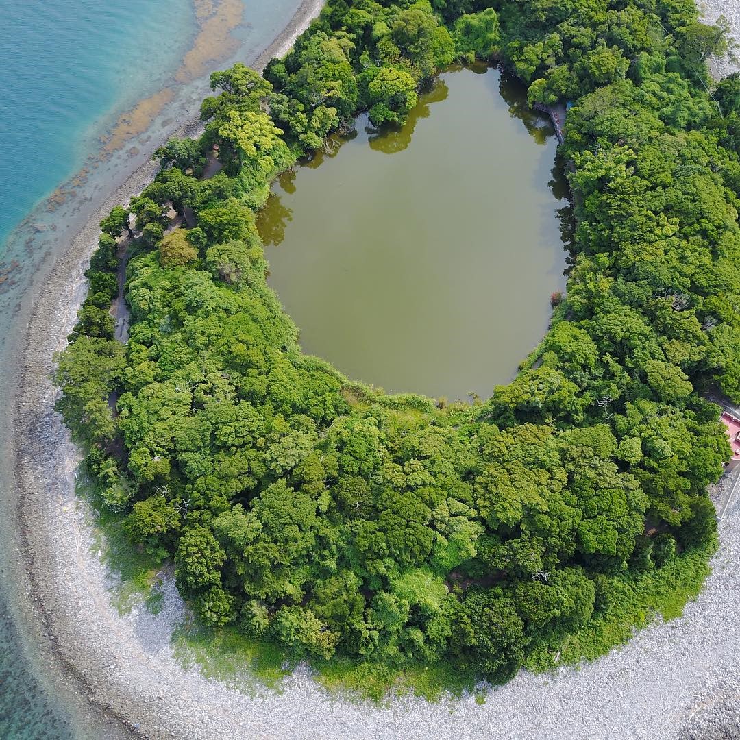 Kamiike Pond at Osezaki Cape